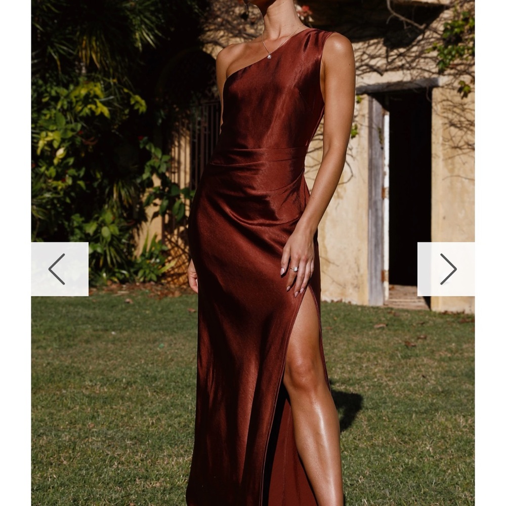 Billy J “Victoria” Maxi Dress in Rust